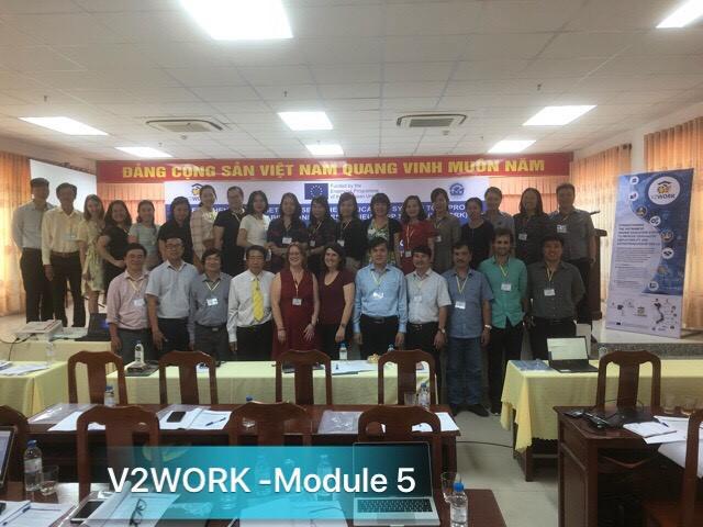 Tập huấn dự án V2WORK lần 5 tại  Trà Vinh (ToT Module 5)