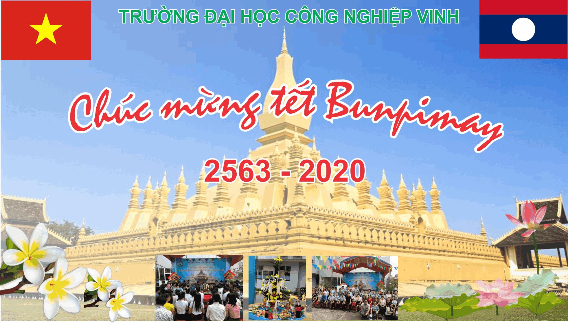 Ban Giám hiệu Trường ĐHCN Vinh gửi thư chúc Tết cổ truyền Bunpimay cho Du học sinh Lào