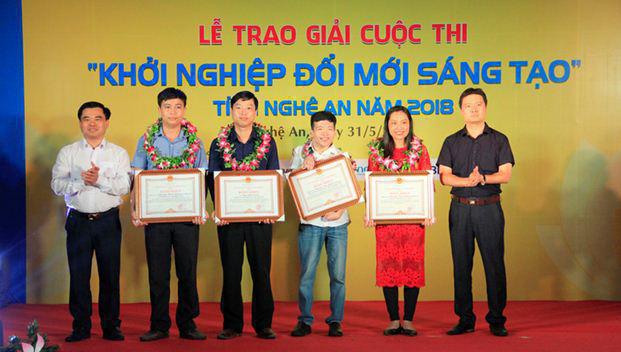 Tổng kết và trao giải cuộc thi "Khởi nghiệp đổi mới sáng tạo" tỉnh Nghệ An năm 2018